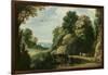 Landscape (Oil on Canvas)-Paul Brill Or Bril-Framed Giclee Print