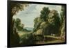 Landscape (Oil on Canvas)-Paul Brill Or Bril-Framed Giclee Print