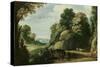 Landscape (Oil on Canvas)-Paul Brill Or Bril-Stretched Canvas