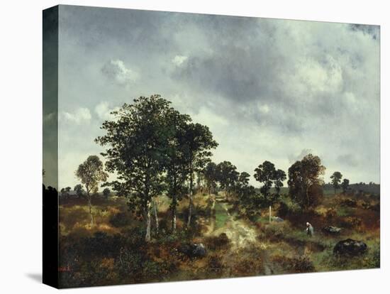 Landscape (Oil on Canvas)-Narcisse Virgile Diaz de la Pena-Stretched Canvas
