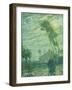 Landscape (Oil on Cardboard; Pastel/Chalk Sketch on Reverse)-Henry Ossawa Tanner-Framed Giclee Print