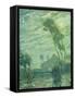 Landscape (Oil on Cardboard; Pastel/Chalk Sketch on Reverse)-Henry Ossawa Tanner-Framed Stretched Canvas