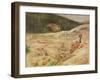 Landscape (Oil on Panel)-Gustave Courbet-Framed Giclee Print