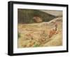 Landscape (Oil on Panel)-Gustave Courbet-Framed Giclee Print