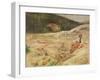 Landscape (Oil on Panel)-Gustave Courbet-Framed Giclee Print