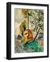 Landscape (Oil on Panel)-Alfred Henry Maurer-Framed Giclee Print