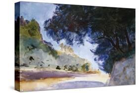 Landscape, Olive Trees, Corfu 1909-Eugène Boudin-Stretched Canvas