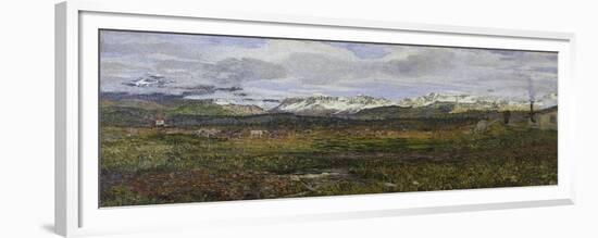 Landscape on Maloja or Return to His Hometown, 1895-Giovanni Segantini-Framed Giclee Print