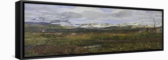 Landscape on Maloja or Return to His Hometown, 1895-Giovanni Segantini-Framed Stretched Canvas