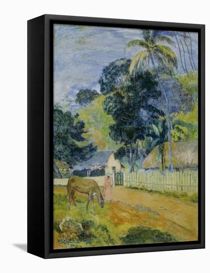 Landscape on Tahiti, 1899-Paul Gauguin-Framed Stretched Canvas