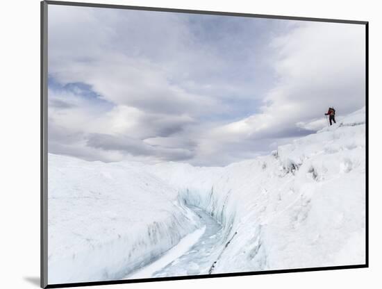 Landscape on the Greenland Ice Sheet near Kangerlussuaq. Greenland-Martin Zwick-Mounted Photographic Print