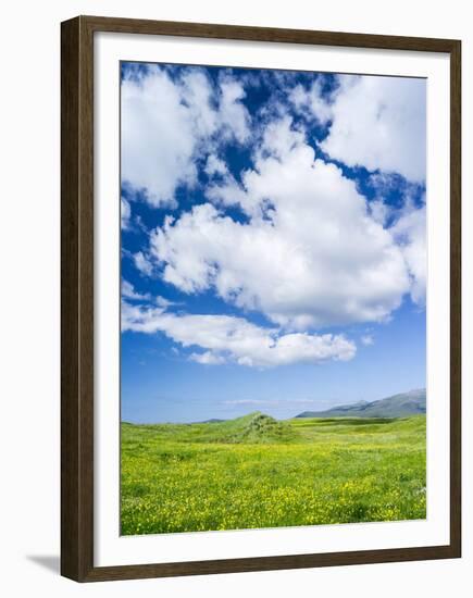 Landscape on the Island of South Uist, Uibhist a Deas. Scotland-Martin Zwick-Framed Premium Photographic Print