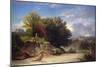 Landscape on the Outskirts of Rome, 1853-Jean Achille Benouville-Mounted Giclee Print