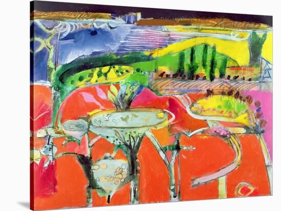 Landscape: Orvieto, 1997-Derek Balmer-Stretched Canvas