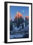 Landscape Painting of Abandoned Building at Sunset-Tithi Luadthong-Framed Art Print