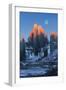 Landscape Painting of Abandoned Building at Sunset-Tithi Luadthong-Framed Art Print