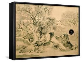 Landscape Panels-Yosa Buson-Framed Stretched Canvas