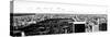 Landscape Panoramic Sunset, Central Park, New York, United States, Black and White Photography-Philippe Hugonnard-Stretched Canvas