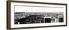 Landscape Panoramic Sunset, Central Park, New York, United States, Black and White Photography-Philippe Hugonnard-Framed Photographic Print