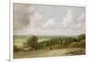 Landscape: Ploughing Scene in Suffolk (A Summerland) c.1824-John Constable-Framed Giclee Print