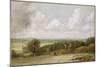 Landscape: Ploughing Scene in Suffolk (A Summerland) c.1824-John Constable-Mounted Giclee Print