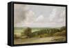 Landscape: Ploughing Scene in Suffolk (A Summerland) c.1824-John Constable-Framed Stretched Canvas