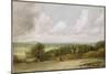 Landscape: Ploughing Scene in Suffolk (A Summerland) c.1824-John Constable-Mounted Giclee Print