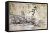 Landscape, Profile and Male Figure-Leonardo da Vinci-Framed Stretched Canvas