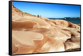 Landscape. Puerto Gato. Baja California, Sea of Cortez, Mexico.-Tom Norring-Framed Stretched Canvas