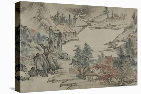 Landscape, Qing Dynasty (1644-1912), Late 17th Century-Shengmo Xiang-Stretched Canvas