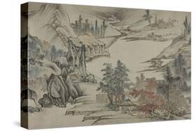 Landscape, Qing Dynasty (1644-1912), Late 17th Century-Shengmo Xiang-Stretched Canvas