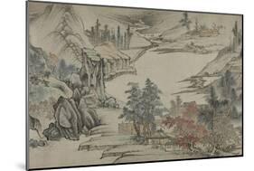 Landscape, Qing Dynasty (1644-1912), Late 17th Century-Shengmo Xiang-Mounted Giclee Print