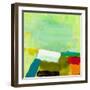 Landscape: Red and Lime, 2012 (Acrylic on Wood)-Angie Kenber-Framed Giclee Print