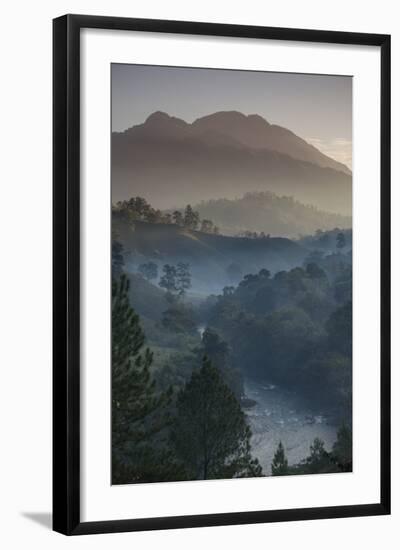 Landscape, Rio Lanquin, Lanquin, Guatemala, Central America-Colin Brynn-Framed Photographic Print