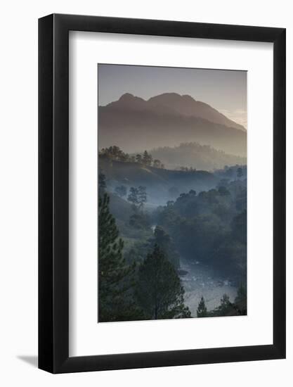 Landscape, Rio Lanquin, Lanquin, Guatemala, Central America-Colin Brynn-Framed Photographic Print