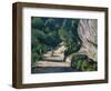 Landscape. Road with Trees in Rocky Mountains-Paul Cézanne-Framed Giclee Print