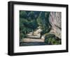 Landscape. Road with Trees in Rocky Mountains-Paul Cézanne-Framed Giclee Print