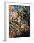 Landscape Rocks Above the Caves at Chateau Noir-Paul Cézanne-Framed Art Print