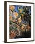 Landscape Rocks Above the Caves at Chateau Noir-Paul Cézanne-Framed Art Print