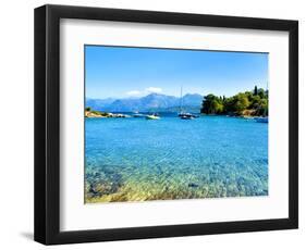 Landscape, Saint Florent Creek, Mediterranean, Corsica, France-Philippe Hugonnard-Framed Photographic Print