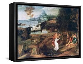 Landscape Scene with Saint Roch, C1500-1524-Joachim Patinir-Framed Stretched Canvas