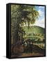 Landscape Showing Figures, Flemish Wine Merchants-Jacques d'Arthois-Framed Stretched Canvas