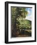 Landscape Showing Figures, Flemish Wine Merchants-Jacques d'Arthois-Framed Giclee Print