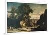 Landscape Showing Tobias and Angel-Constant Troyon-Framed Giclee Print