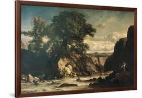 Landscape Showing Tobias and Angel-Constant Troyon-Framed Giclee Print