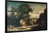 Landscape Showing Tobias and Angel-Constant Troyon-Framed Giclee Print