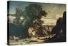 Landscape Showing Tobias and Angel-Constant Troyon-Stretched Canvas