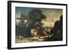 Landscape Showing Tobias and Angel-Constant Troyon-Framed Giclee Print