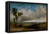Landscape Sketch (Oil on Canvas)-Henry Dawson-Framed Stretched Canvas
