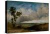 Landscape Sketch (Oil on Canvas)-Henry Dawson-Stretched Canvas